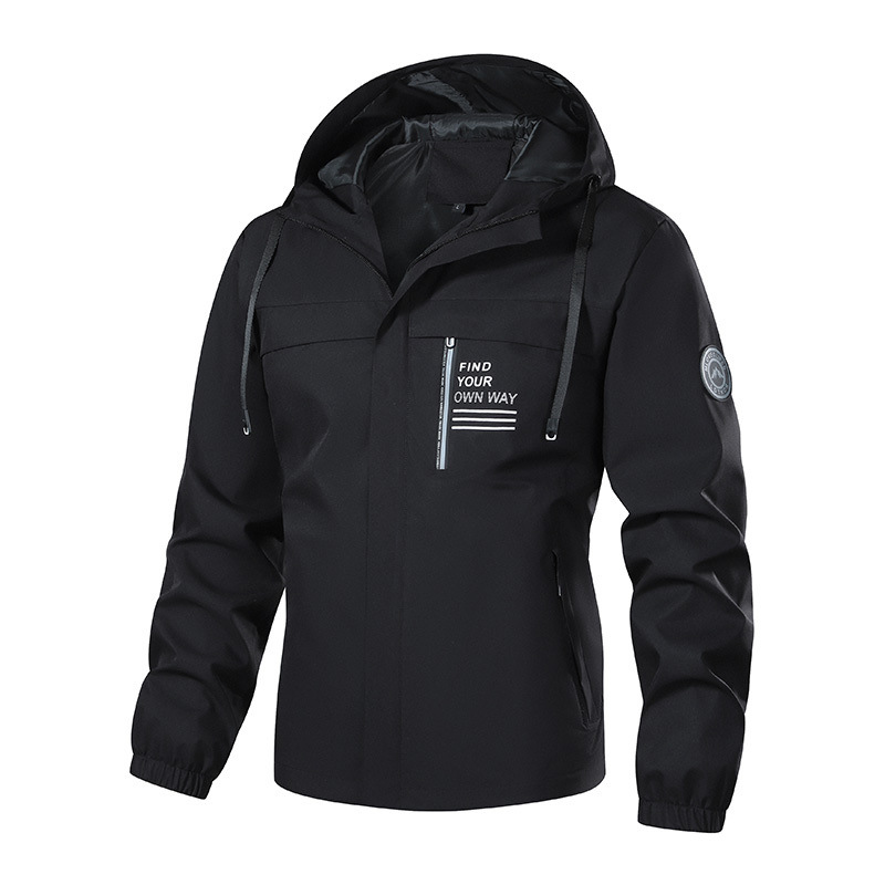 Primavera y otoño transfronterizos chaqueta de otoño hombre ropa deportiva al aire libre vestir de asalto chaqueta con capuzas casuales chaqueta de tamaño grande para hombres comercio exterior
