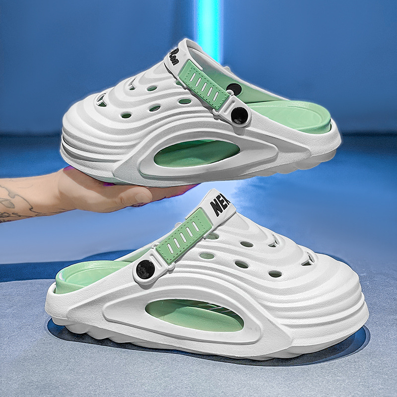 Zapatos para hombres de verano marca de moda antideslizante anti-desgaste sandalias 2024 nuevas zapatillas frías de piso grueso