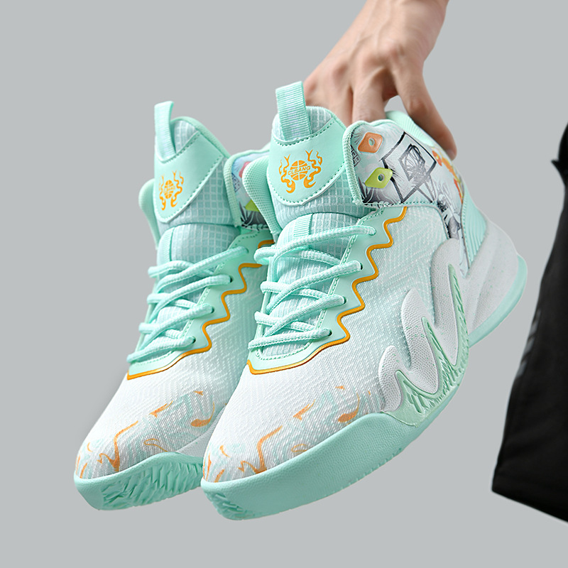 Neue Basketballschuhe für Männer, echte Kampfmittelschüler, Indoor- und Outdoor-Spieltraining, blaue Ballschuhe, Sport-Laufschuhe_voghion.com