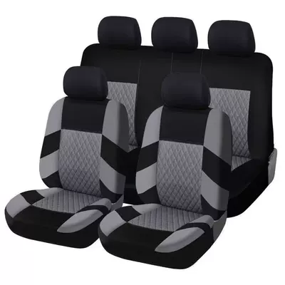 Seat cushion, seat cover, Breathable Non-Slip Interior Decorative Cushion - grey-2-piece-set-single-seat