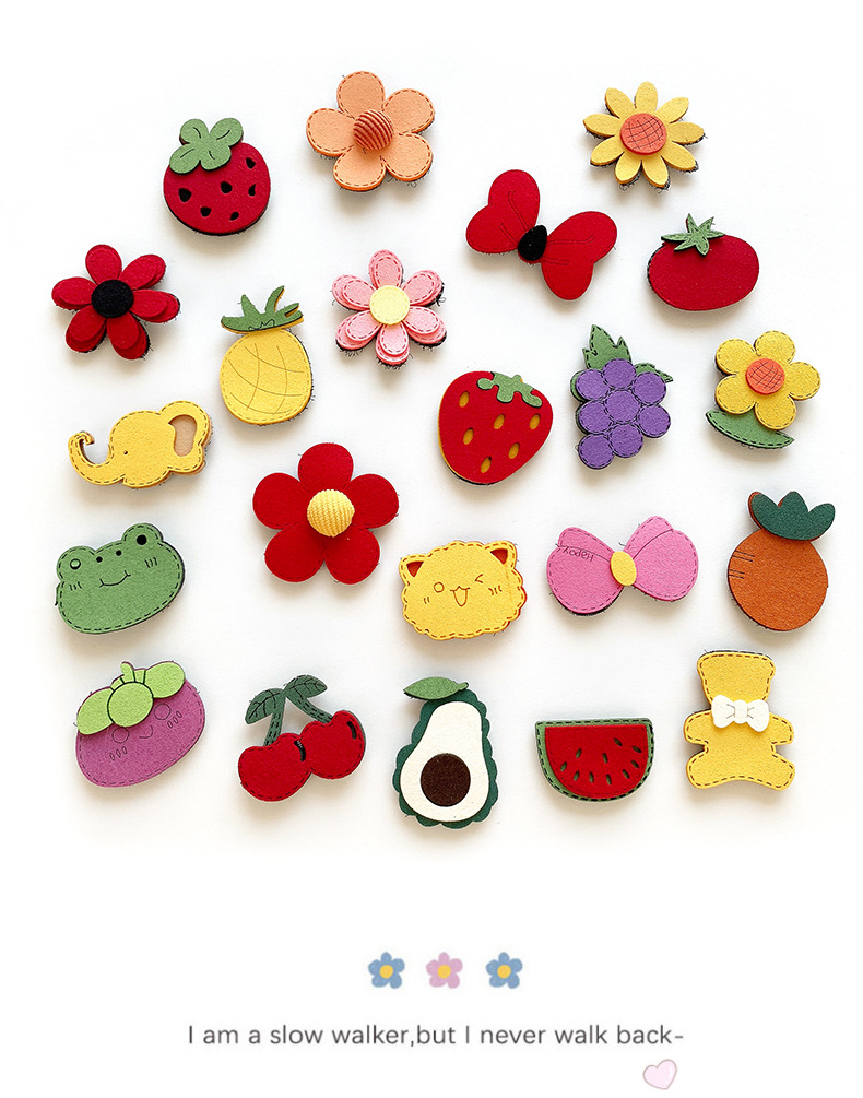 Fruit Velcro Broken Hair Stickers