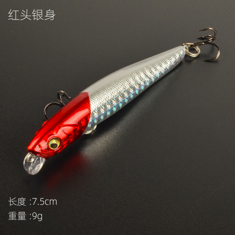 Shallow Diving Minnow Lures Sinking Hard Baits Fresh Water Bass Swimbait Tackle Gear