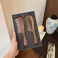 Imylan расческа рифма двойная китайская деревянная расческа подарочная коробка широкий зубной массаж парикмахерская