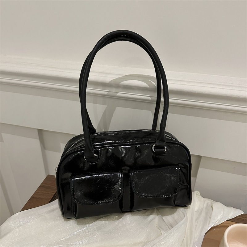 Versión coreana del bolso de axila de gran capacidad de alta calidad, bolso de mujer, nuevo bolso de bolos de gran capacidad, bolso de viaje simple