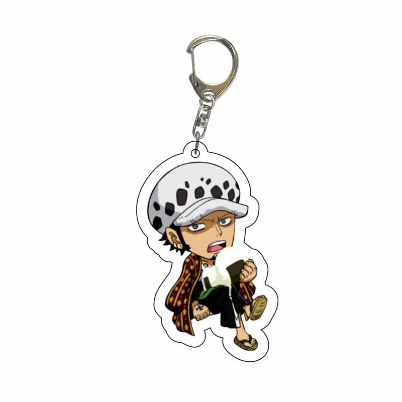 Аниме-брелок One Piece Ackle с Луффи Сауроном, прозрачный кулон, перекрестный, двухсторонний, своими руками