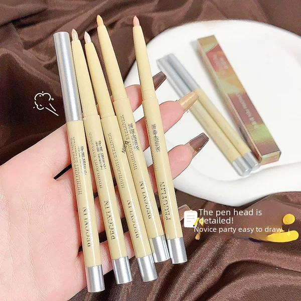 Peggylin Mother's Silkworm Pen Highlight Pen Pearlescent Matte Shiny Natural Brightening Color Silkworm Eyeliner Gel Pen