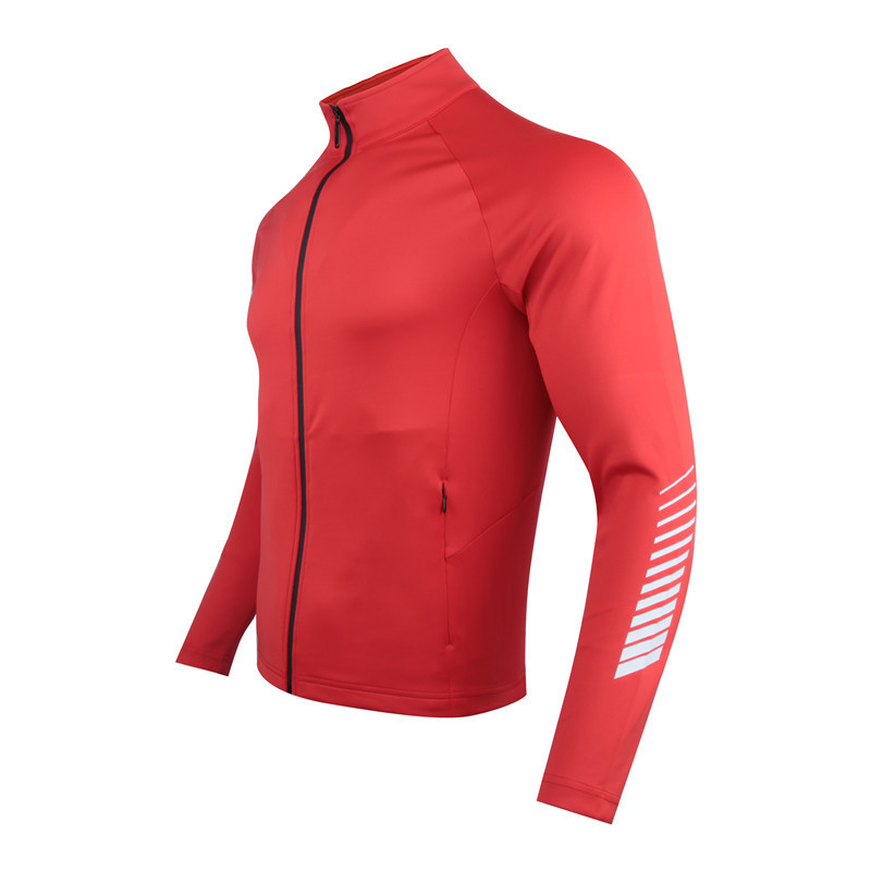 Vêtements pour hommes Automne et Hiver Veste de course à manches longues à séchage rapide Tenue de sport Vêtements d'entraînement de groupe Vêtements de travail Uniformes d'achat groupé_voghion.com
