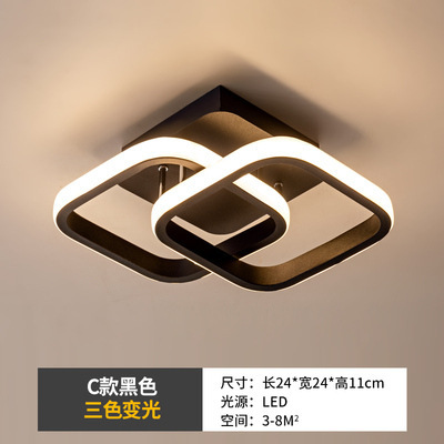 Luces de pasillo, luces del vestíbulo de entrada, luces de hierro forjado para escaleras, luces LED de techo para el guardarropa, luces de balcón, lámparas Zhongshan image 10