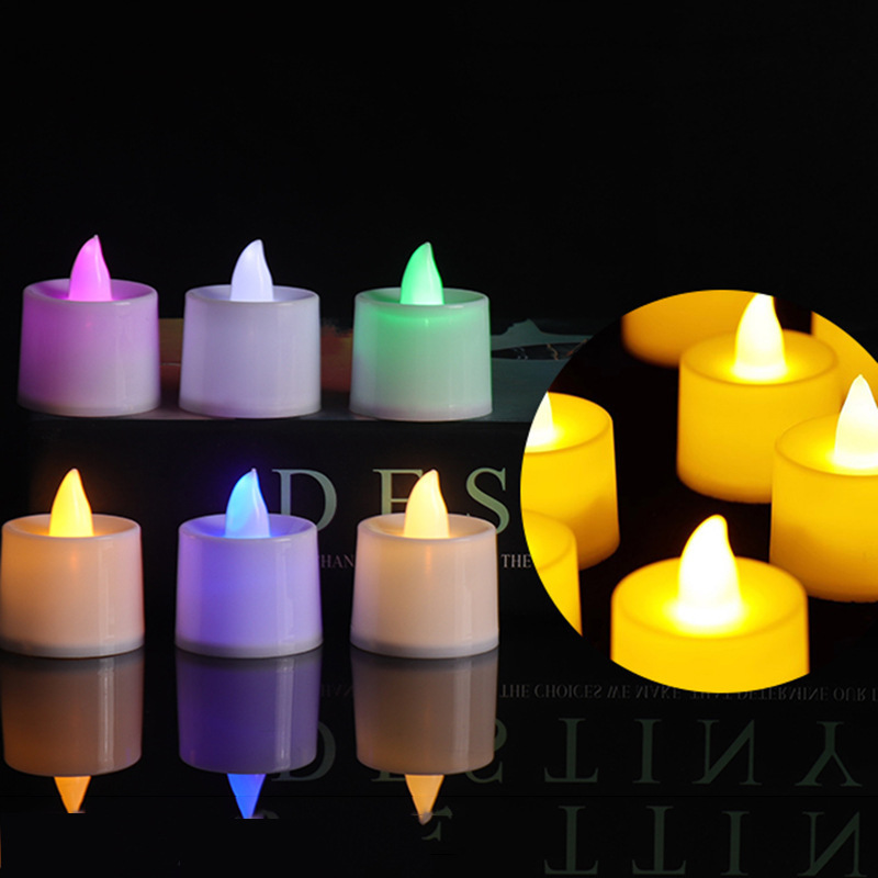 Lámpara de vela electrónica LED lámpara de vela boda creativa cumpleaños vela de boda sitio de diseño props vela electrónica