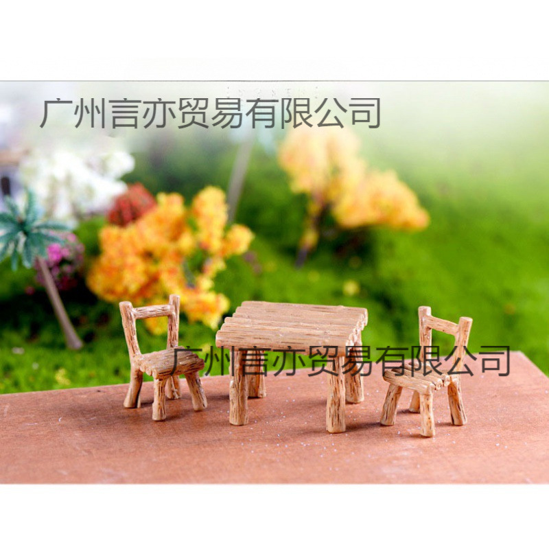 Decorations Sand Table Sofa Micro Table and Chair Cake Resin Car Fish Tank Ornaments Flower Pot Landscape