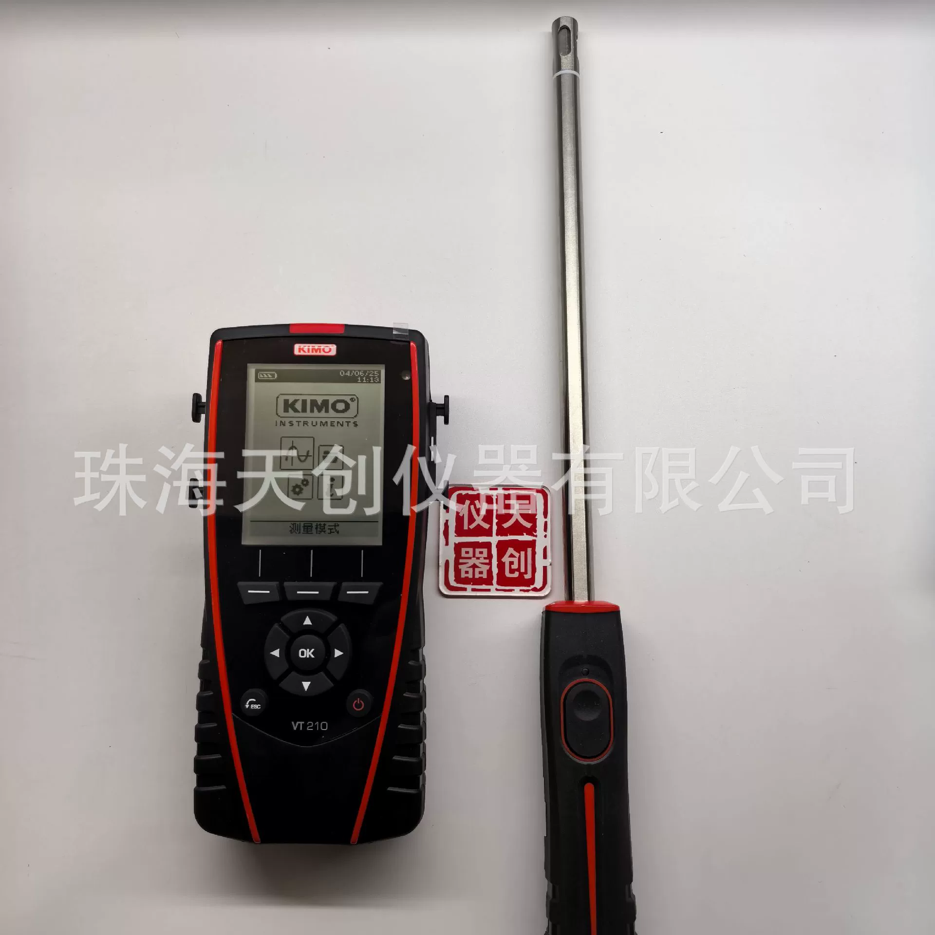 Французский многофункциональный тестер KIMO Kaimao VT210 + высокотемпературный датчик температуры и влажности SHR300 180 градусов