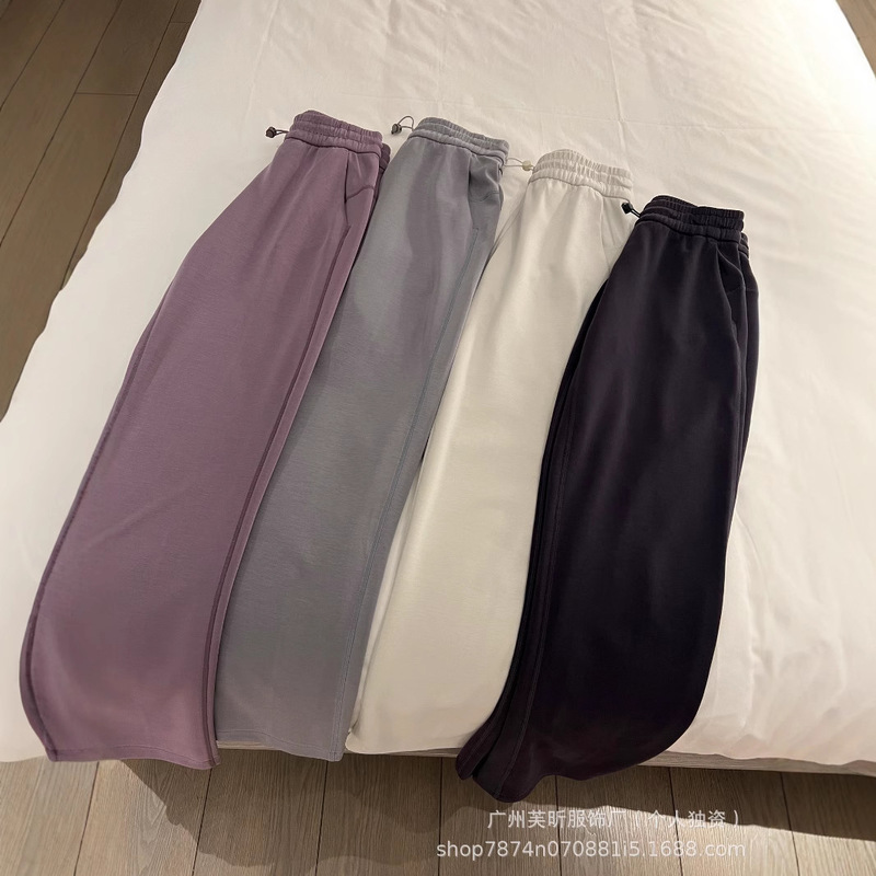 Lulu God Pants softstreme Straight Leg Pants Women's High Waist Drawstring Yoga Pants Loose Casual Sports Wide Leg Pants Lulu God Pants softstreme Straight Leg Pants Women's High Waist Drawstring Yoga Pants Loose Casual Sports Wide Leg Pants