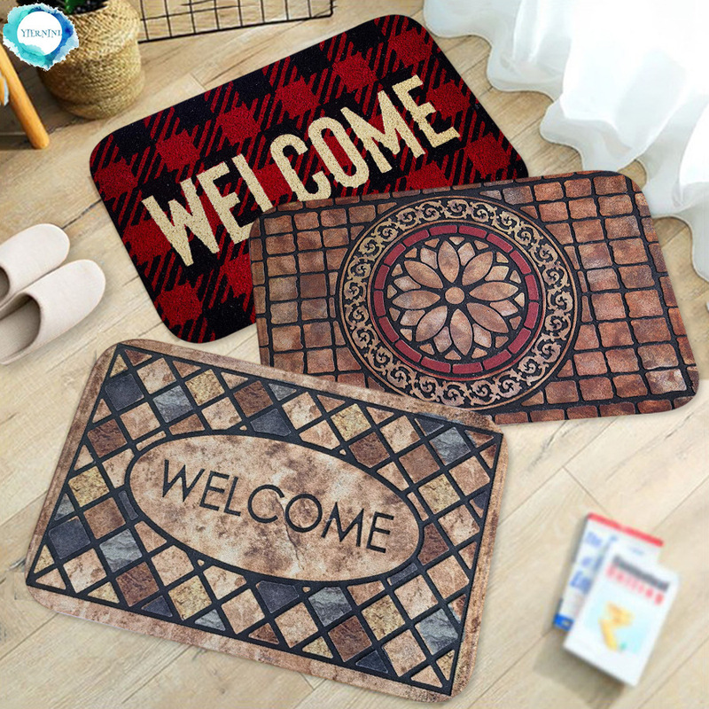Entrance Doormat Entrance Doormat Front Door Rug Outdoor Heavy Duty Welcome Mat for Garage, Yard, High Flow
