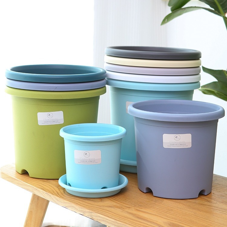 Flower Pot House Plastic and Thick Balcony Gallon Pot Root Roots…