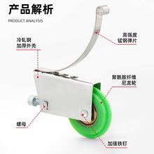 推拉门地滑轮衣柜门滑轮移门轮玻璃铝合金上下轮浴室门卫生间滚轮