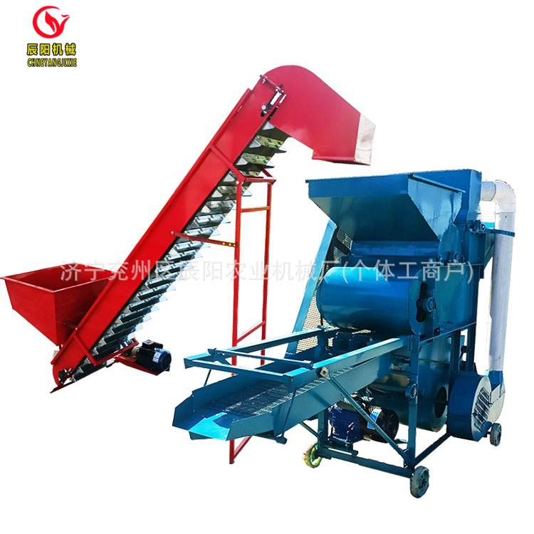 北京热销220v电动自动上料长果花生剥壳机新型花生种子脱壳机