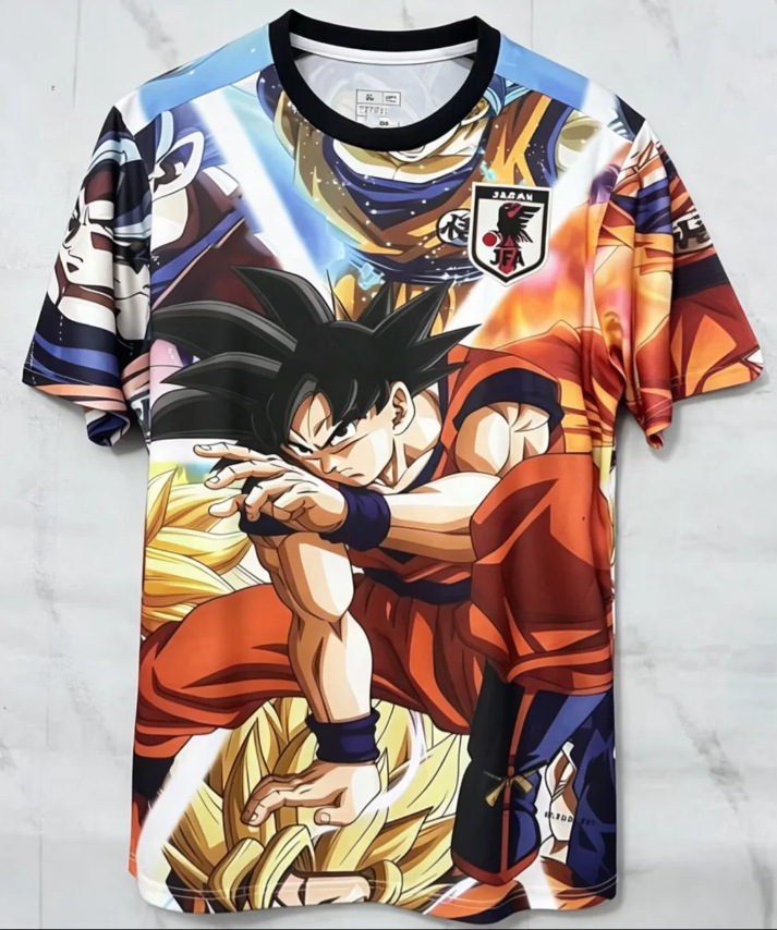 25-26 Nueva camiseta de anime de camiseta japonesa One Piece Samurai Sakura Dragon Ball Uniforme de fútbol transfronterizo de edición especial