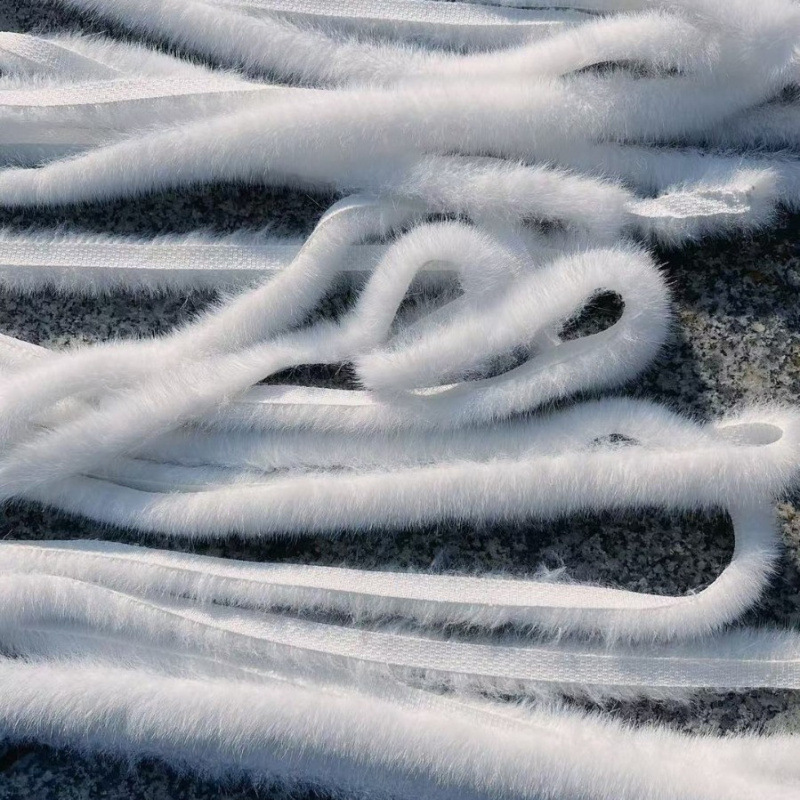 工厂现货仿獭兔毛条汉服旗袍毛毛条服装毛条鞋帽辅料家纺毛绒条