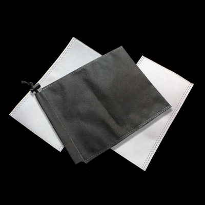 Hot pressing Non woven bag Flat pocket Pull out Rope beam pocket Snaps clothing dustproof Storage bag packing Bag wholesale