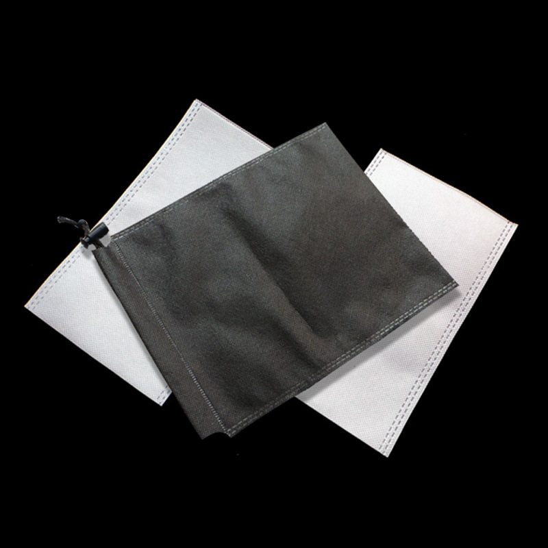 Hot pressing Non woven bag Flat pocket Pull out Rope beam pocket Snaps clothing dustproof Storage bag packing Bag wholesale