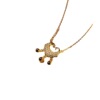 Golden fashionable classic necklace, simple and elegant design, light luxury style