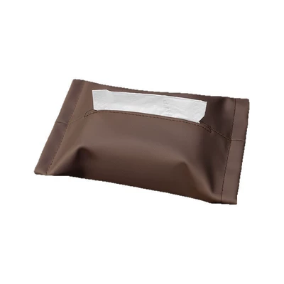 Car tissue box/set: Cover, Leather Tissue Bag, Armrest