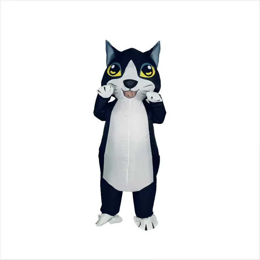 Fábrica transfronteriza gato y ratón dibujos animados muñecas inflables Halloween espectáculo comercial crucero caminando espectáculo escenario ropa de props