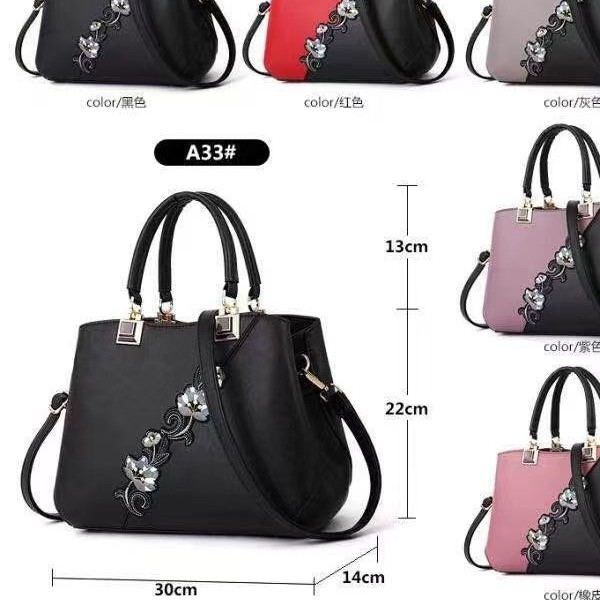 Women's Bag 2023 Autumn and Winter New Fashionable Middle-aged Mother Silk Scarf Hand Bag Atmospheric Contrast Shoulder Crossbody Handbag