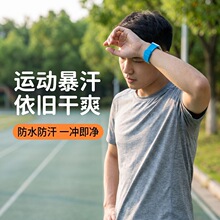 硅胶表带氟胶橡胶表带智能手表腕带透气防汗不沾灰抗撕裂耐用