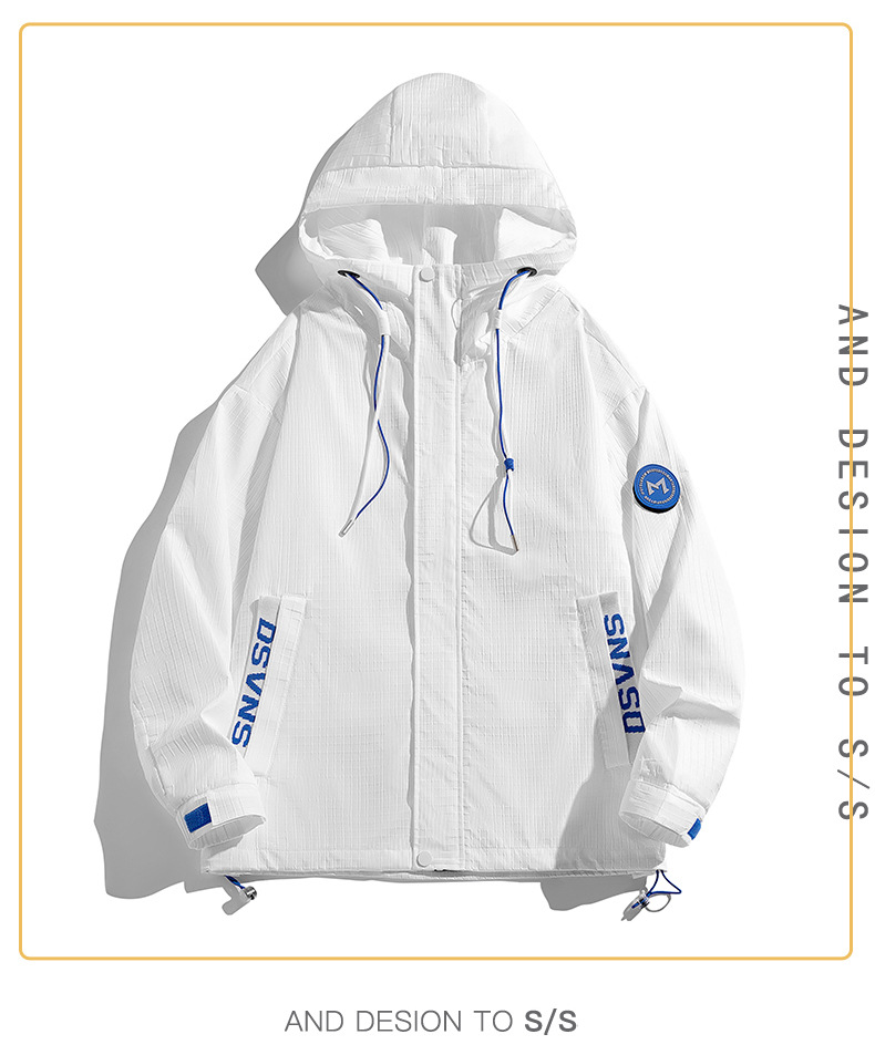 Men's Clothing sportswear windbreaker men's spring new men's casual outdoor windproof jacket men's hooded coat_voghion.com