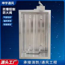 防爆排烟防火阀电动调节阀280°多叶常开防爆铝制防火阀