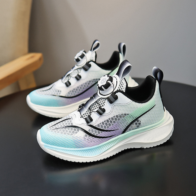 Zapatos para correr de la escuela primaria de una sola red de verano, zapatos deportivos nuevos para niñas y niños, zapatos deportivos antideslizantes resistentes al desgaste para niños de mediana edad