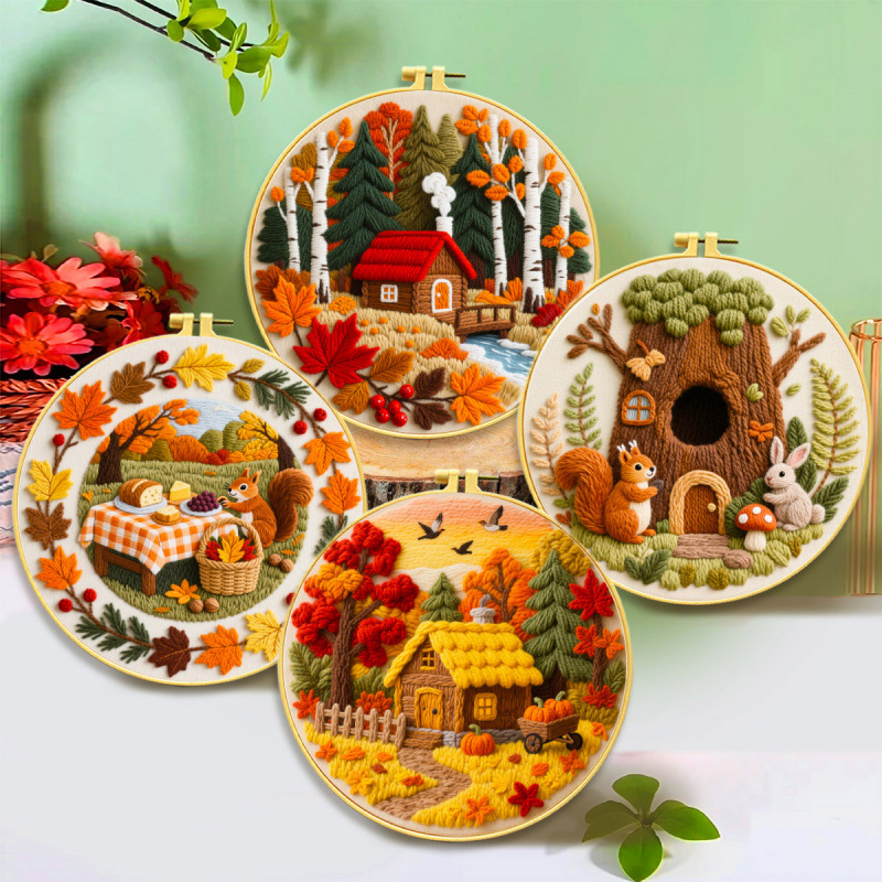 Mona Lisa bordados reales bordados cruzados otoño hermosa colección nueva imitación de estilo chino bordado decoración