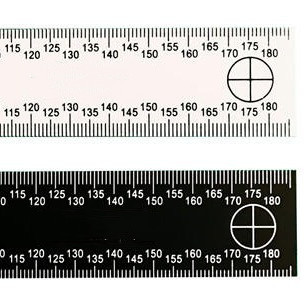 18厘米双面黑白比例尺 黑色比例尺 白色比例尺