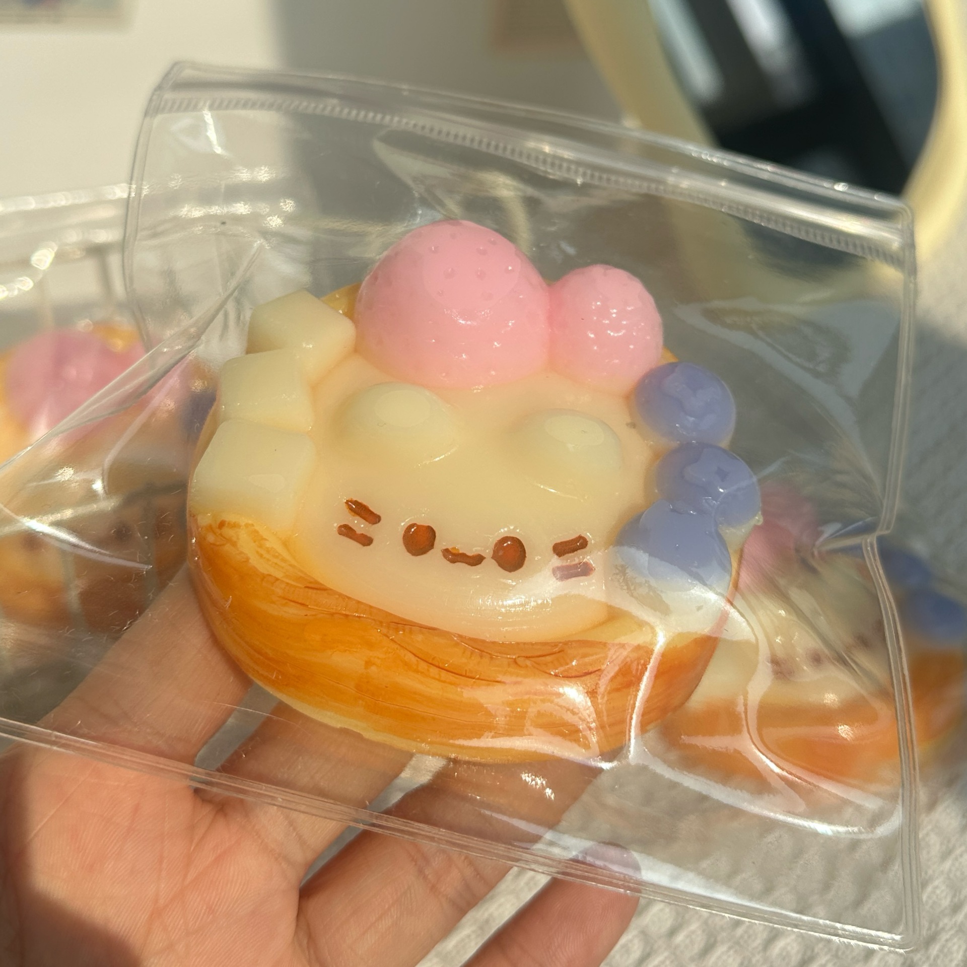 Lodo de la sensación de sufra crema pellizco pellizco Le juguete descompresor chica alta cara rebote lento sensación de agua artefacto descompresor