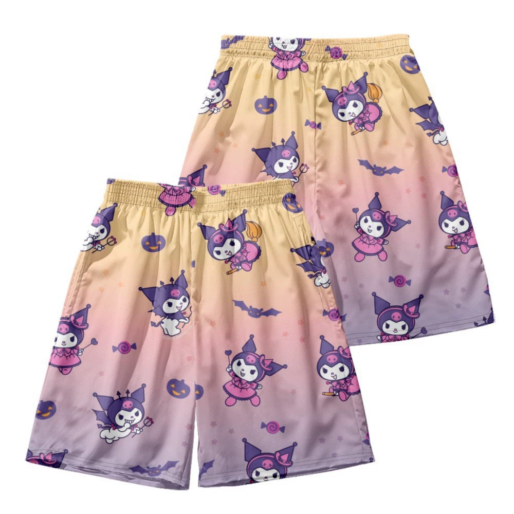 Sanrio, спортивные быстросохнущие шорты, пляжные штаны, 3D, свободный крой