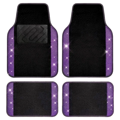with crystal embellishments, made of Universal Foot Pad - light-violet-color