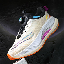 跨境大码男2025秋季新款MD底轻便女运动跑步鞋情侣旋转扣潮鞋4pro