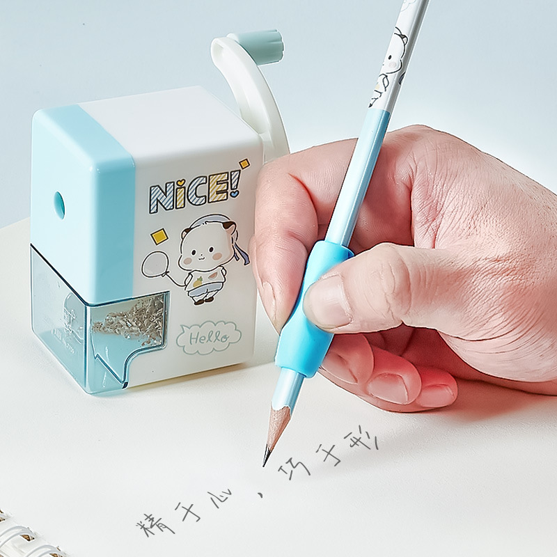 7709 AGRADABLE Sacapuntas de lápiz de aprendizaje estudiante suministros de papelería al por mayor sacapuntas suministros creativos sacapuntas