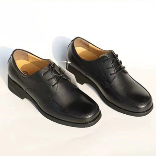 Factory Direct Sales Formal Leather Shoes for Men and Women, Business Shoes, Breathable Black Single Shoes, Security Duty Shoes, Work Shoes, Commuting Shoes
