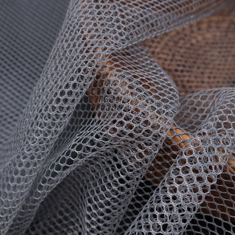 经编针织洞洞六角网眼布结实耐用洗衣袋箱包渔网手袋涤纶网纱面料