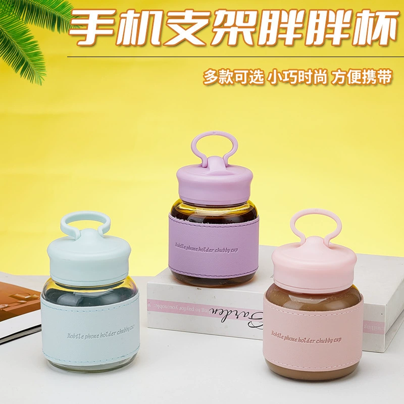 Новый высокий цвет мобильный телефон держатель толстая чашка милый мини молочная чашка портативный теплоизоляционный анти-горячий сок напиток чашка