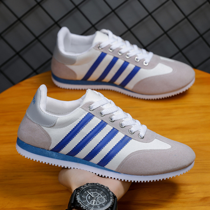 Zapatos de hombre 2024 primavera nuevos zapatos para correr zapatos casuales de encaje delantero zapatos de moda de los hombres coreanos