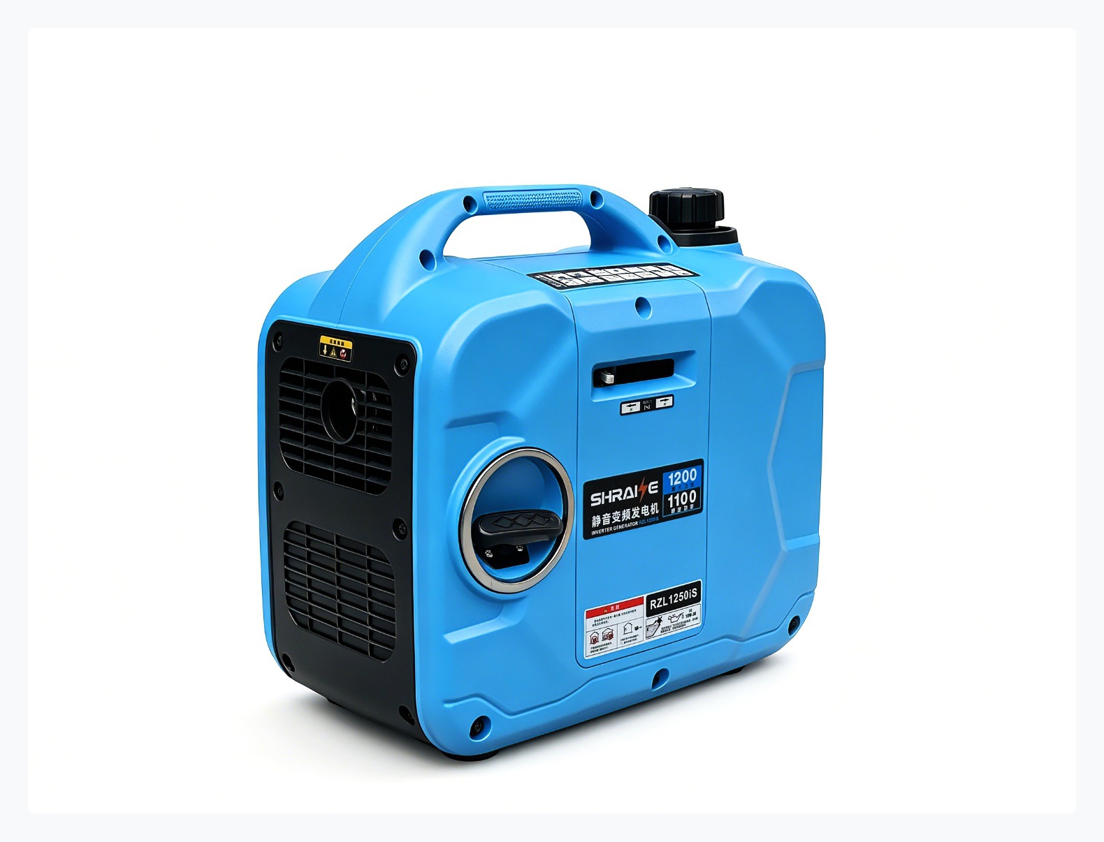 1.2kW Silent Inverter Gasoline Generator Single-Phase 220V Outdoor RV Portable Small Emergency Power Supply