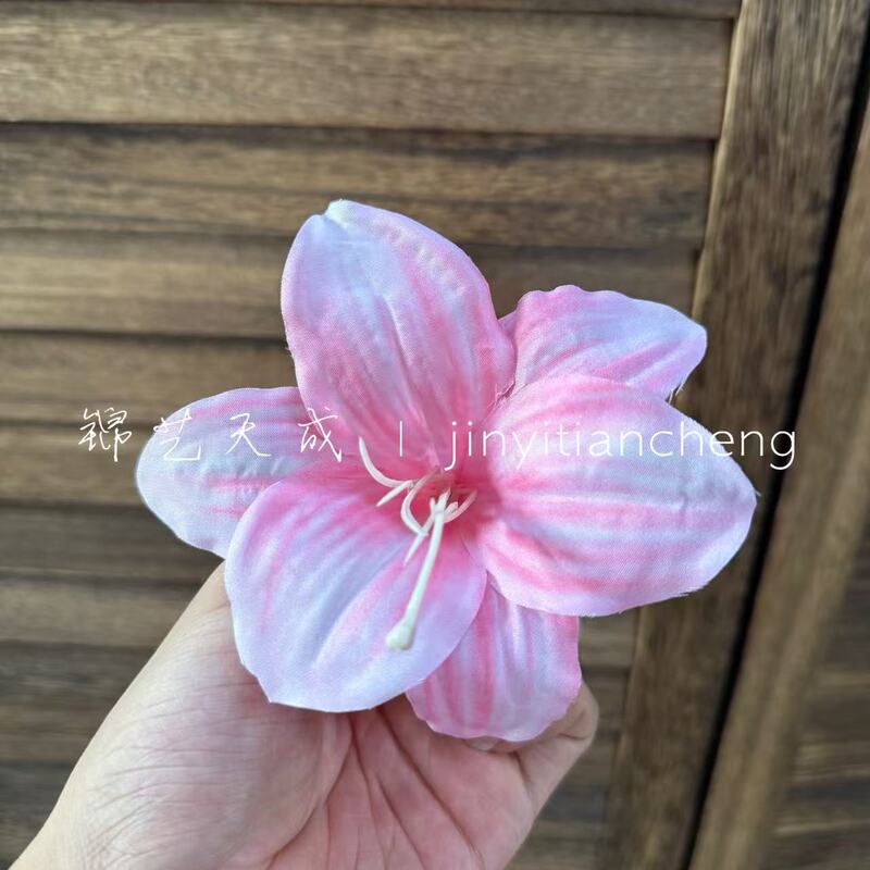 3D打印萱草百合花朵仿真花手工diy鞋花发夹装饰百合花朵批发家居|undefined