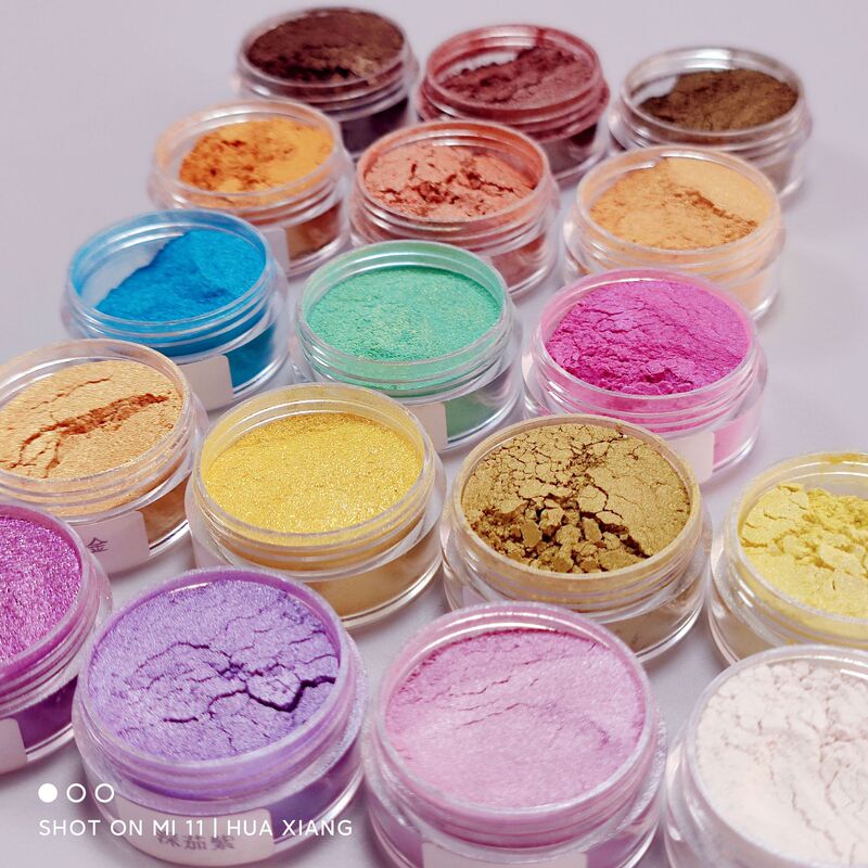 New DIY crystal mud material color pearl powder glue drops magic color pigment mermaid Ji glitter powder mica powder pigment