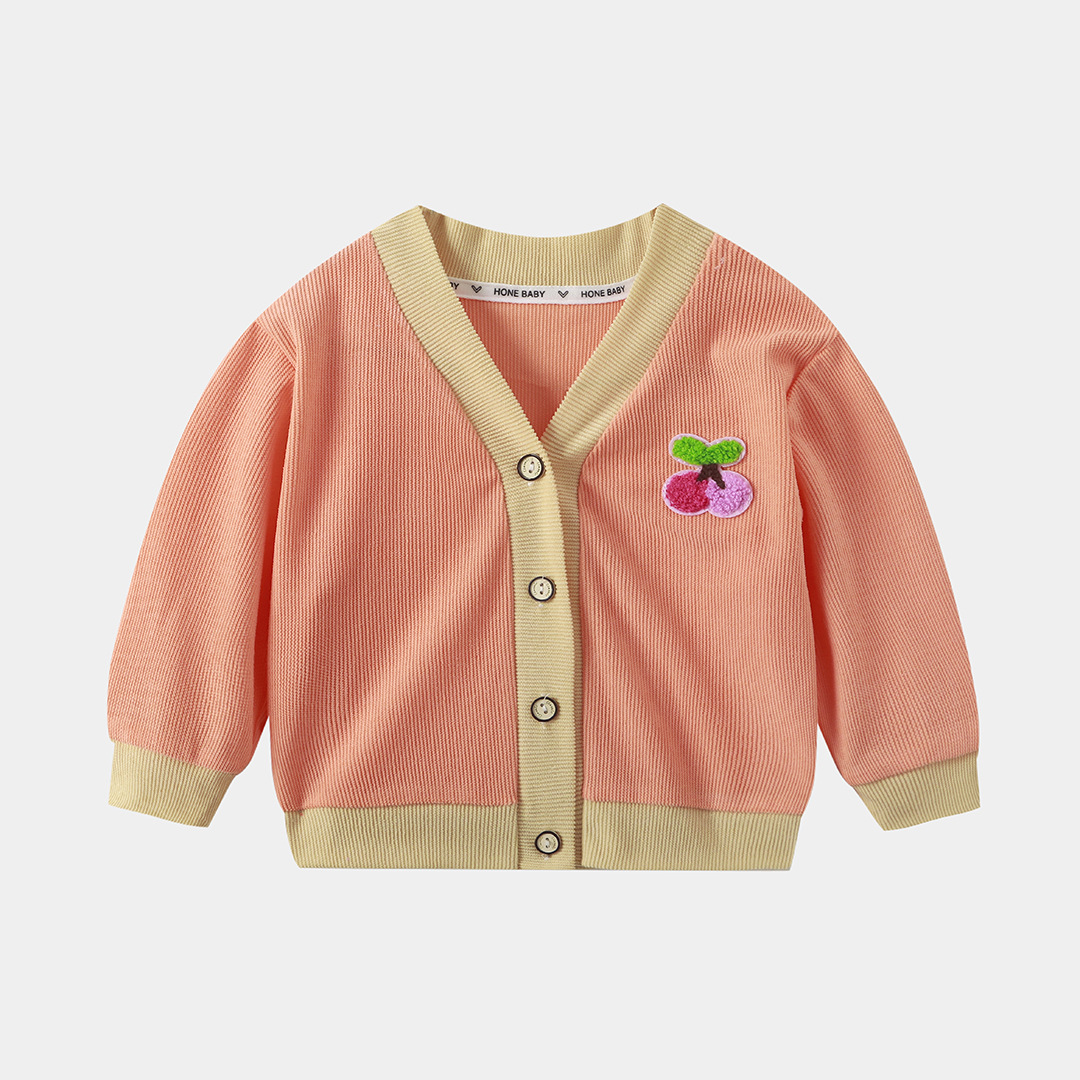 Comercio exterior transfronterizo chaqueta de punto para niños primavera y otoño camisa coreana cardigan chaqueta de moda infantil