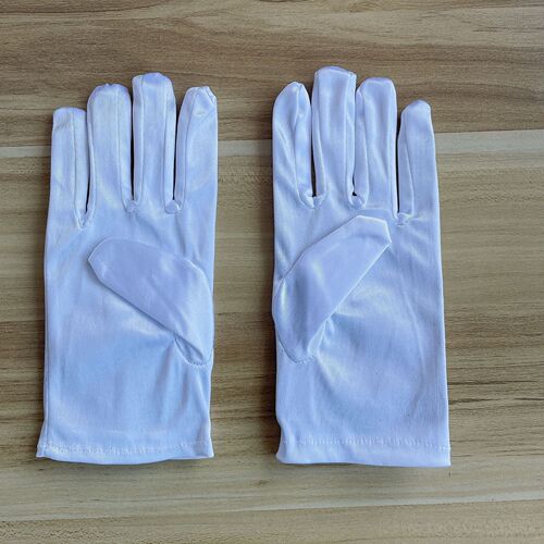 Cross-border winter children satin cross bracelet white gloves Halloween prayer glove set