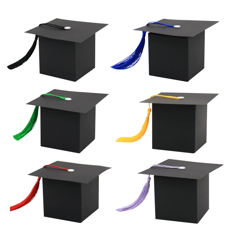 Европейский творческий новый праздник холостяцкая шляпа упаковочная коробка выпускной вечер подарок коробка конфет оптом в наличии