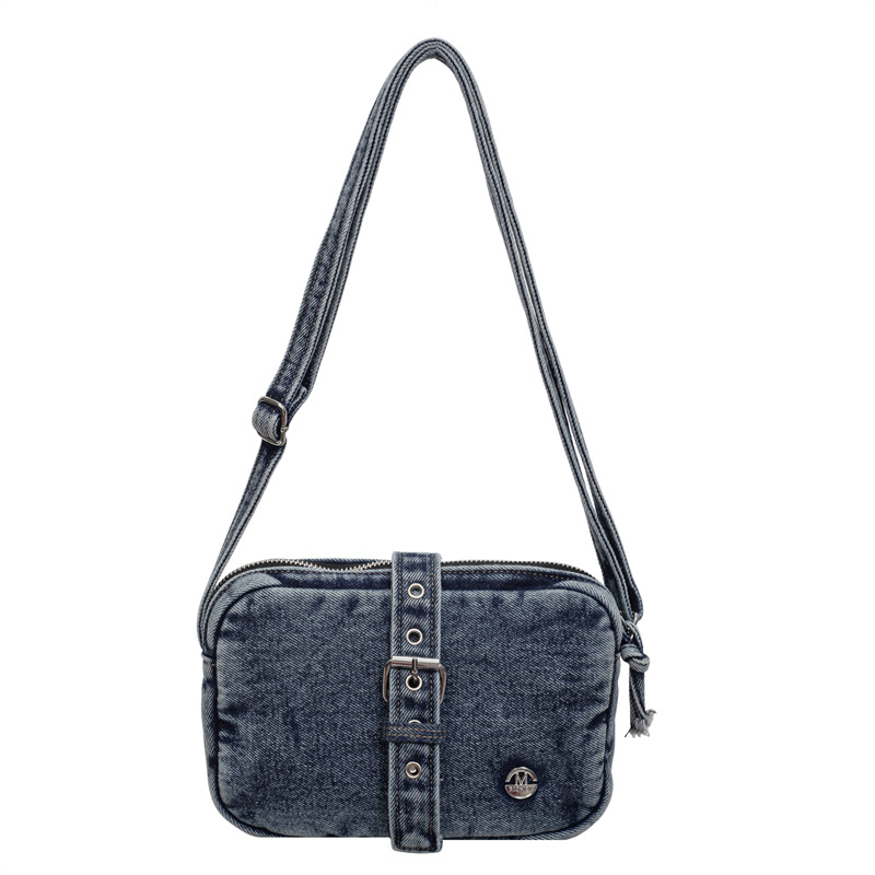 Nicho de diseño transfronterizo de la motocicleta de moda retro bolsas de brazo de galía moda versátil jeans mochila de hombro